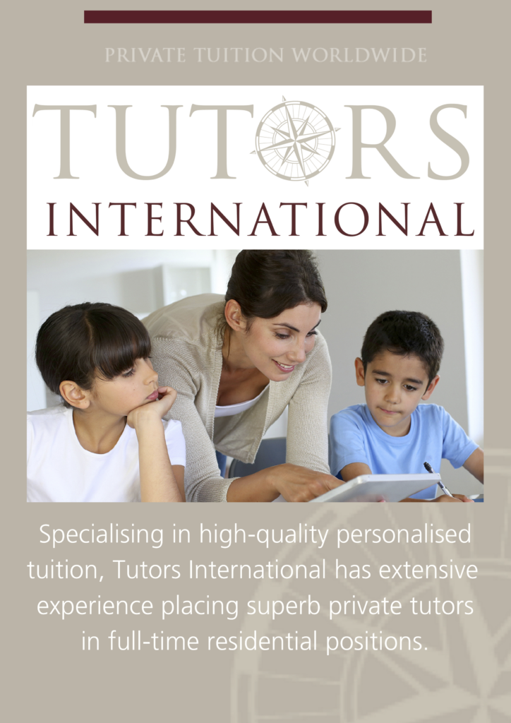 Tutors International Issues Advice to UHNW Parents Considering Employing a Private Tutor