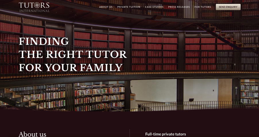 Tutors International Launches New Website
